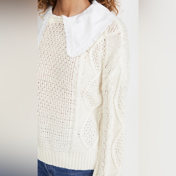 NWT Line & Dot white sweater, size M - Picture 4 of 11